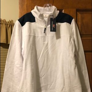 NWT XL Vineyard Vines navy & white sweatshirt.